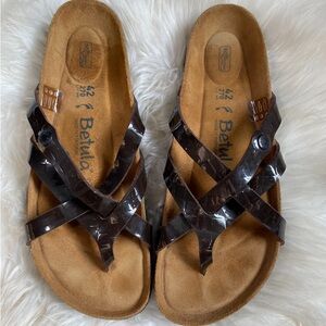 Betula mocha soft Brown Strappy Sandal size 42